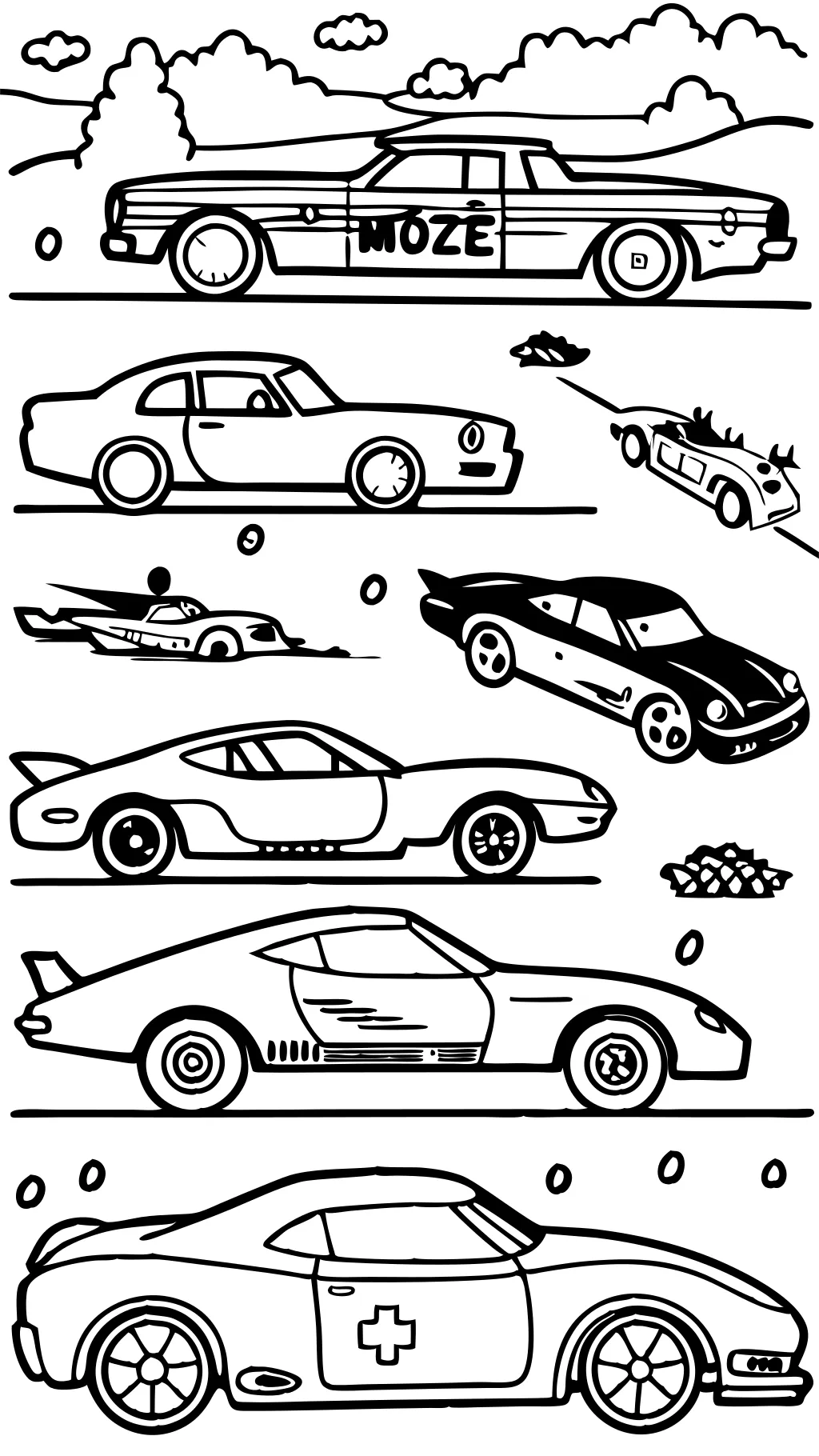 printable coloring pages race cars